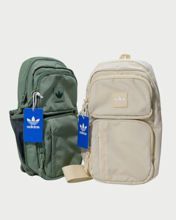 Crossbody Adidas verde y beige