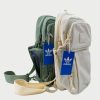 Crossbody Adidas verde y beige