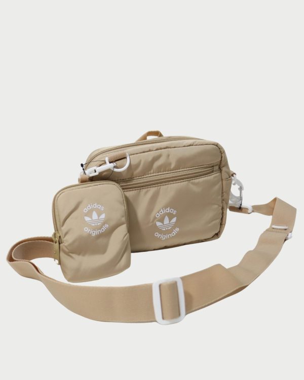 Crossbody Adidas color café claro