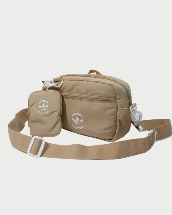 Crossbody Adidas color café claro