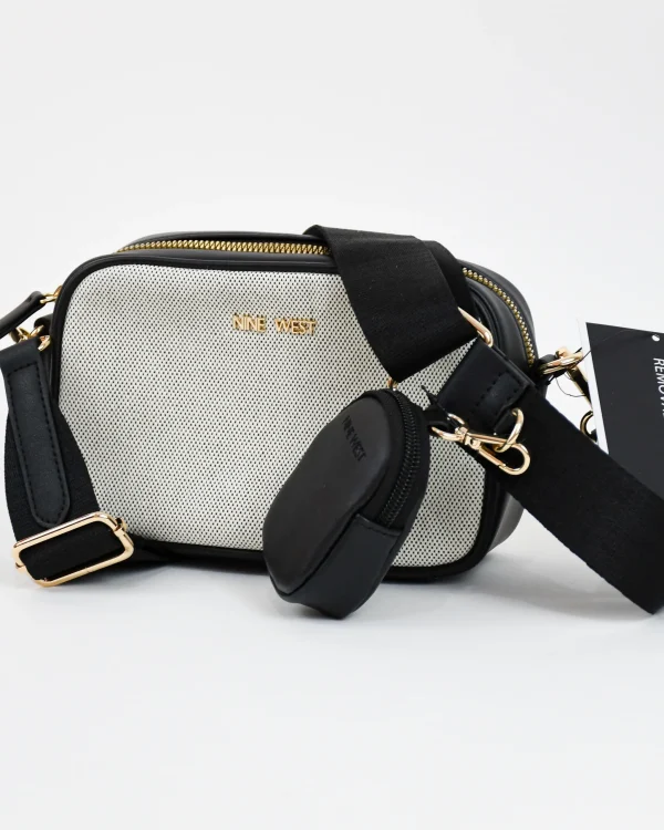 Crossbody Nine West Beige/Negro