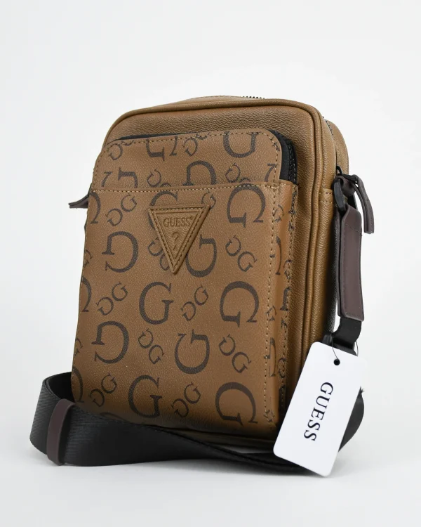 Crossbody Guess Café Hombre