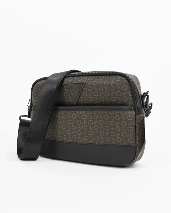 Crossbody Guess Chocolate Hombre
